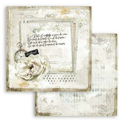 Stamperia - Romantic Collection - Journal - Double-sided Cardstock 12&quot;x12&quot;