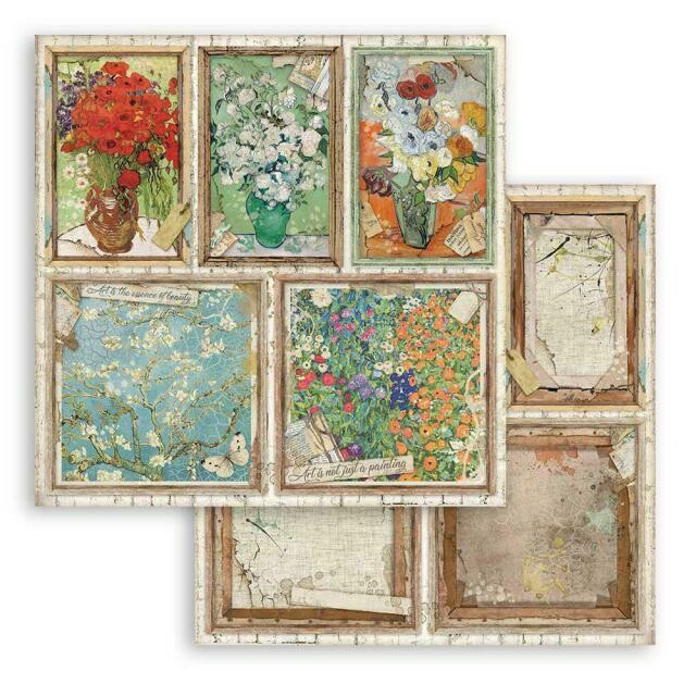 Stamperia - Atelier des arts - Cards - Double-sided Cardstock 12&quot;x12&quot;
