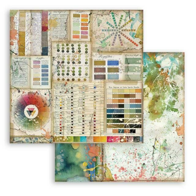 Atelier des arts - Pantone - Stamperia Double-sided Cardstock 12"x12"