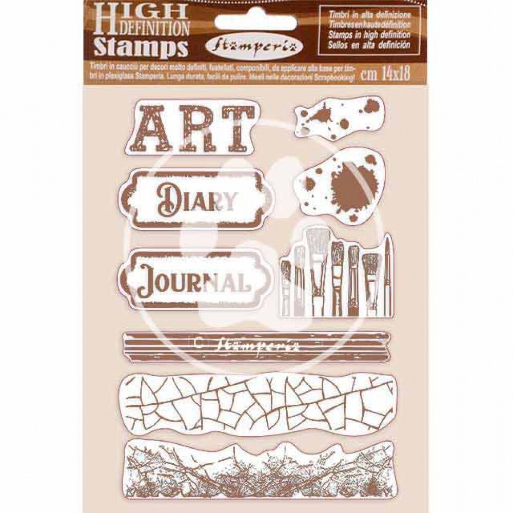 Stamperia - HD Rubber stamps 14x18cm - Atelier des arts - Art