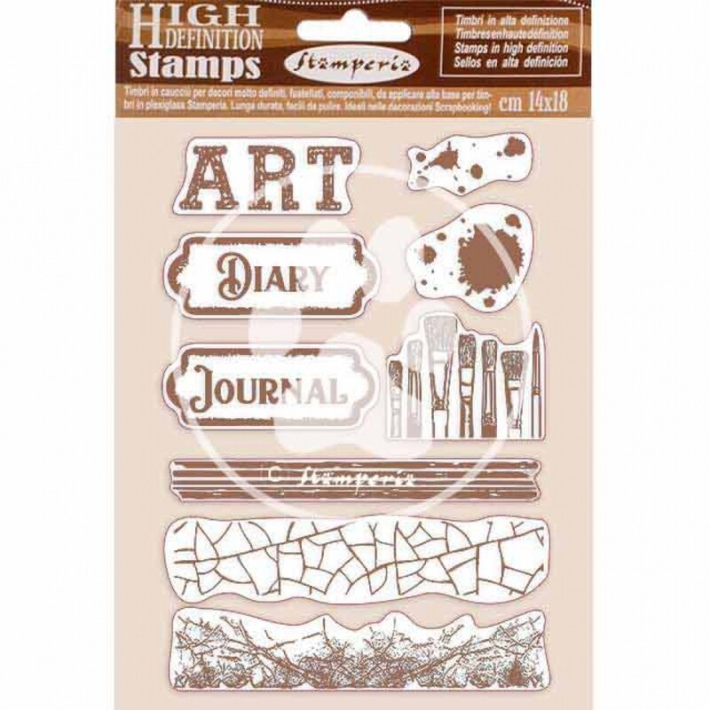 Stamperia - HD Rubber stamps 14x18cm - Atelier des arts - Art