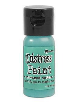 Distress Paint Flip Top 1oz - Salvaged Patina - Tim Holtz 
