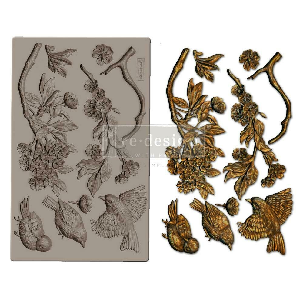 Prima Marketing - Re-Design Decor Mould - 5&quot;x8&quot; - Aviary