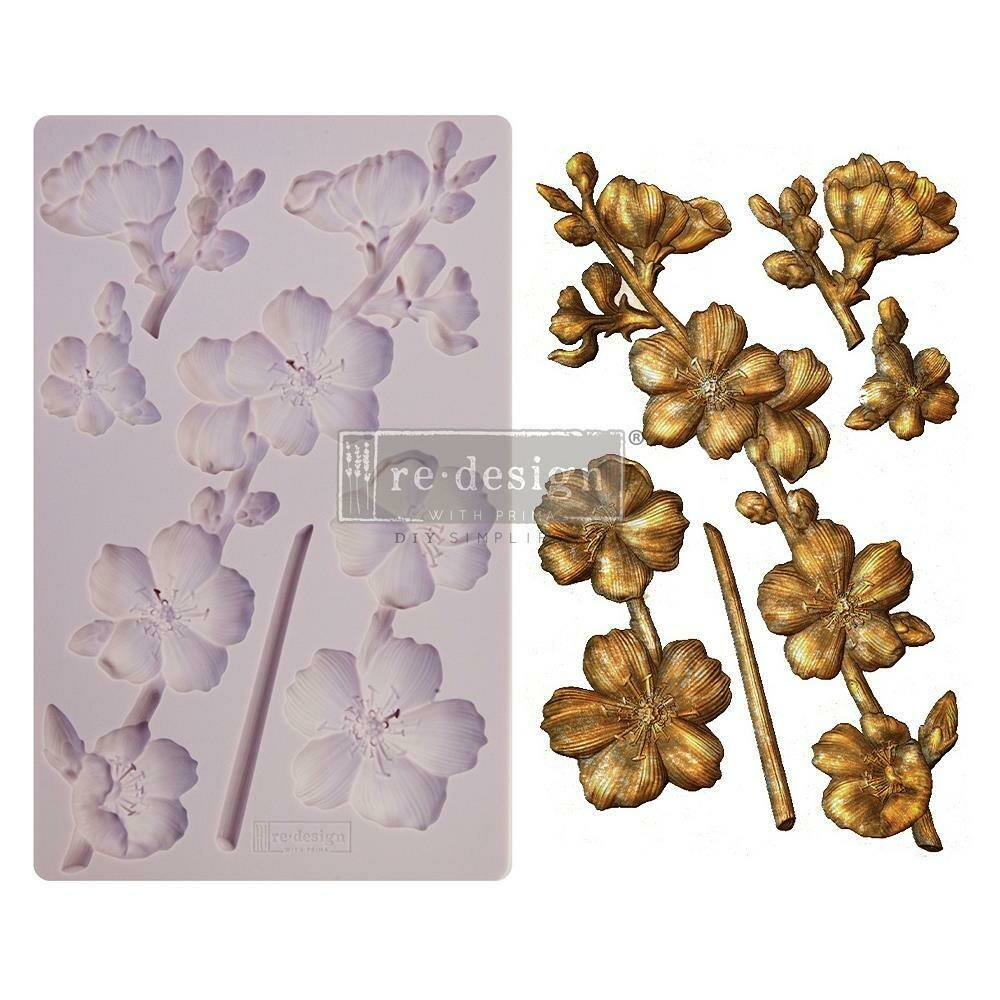 Prima Marketing - Re-Design Decor Mould - 5&quot;x8&quot; - Botanical Blossoms 