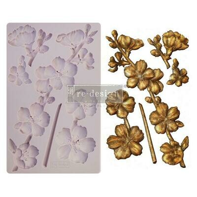 Prima Marketing - Re-Design Decor Mould - 5&quot;x8&quot; - Botanical Blossoms 