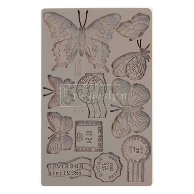 Prima Marketing - Re-design Decor Mould - 5&quot;x8&quot; - Butterfly in Flight 