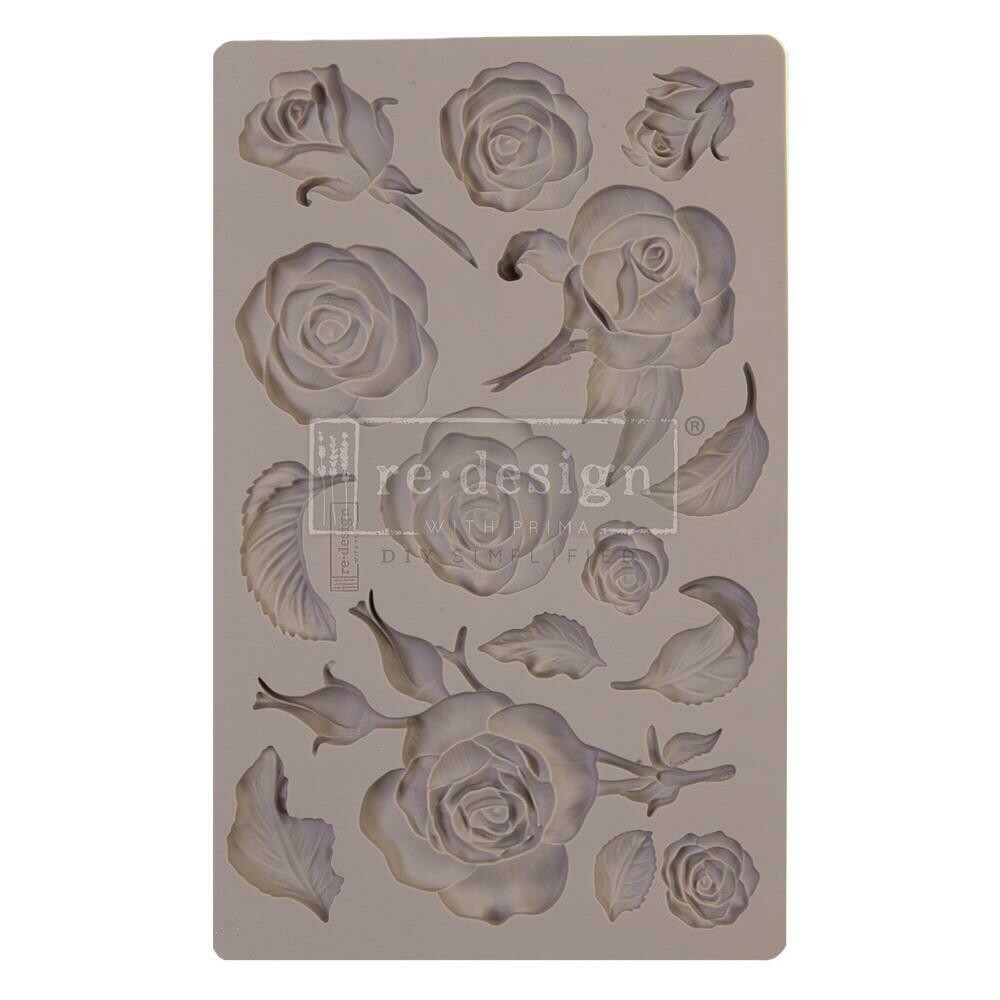 Prima Marketing - Re-design Decor Mould - 5"x8" - Fragrant Rose