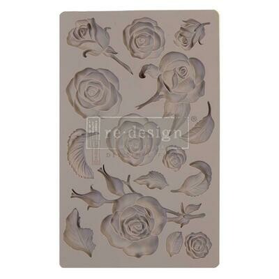 Prima Marketing - Re-design Decor Mould - 5&quot;x8&quot; - Fragrant Roses