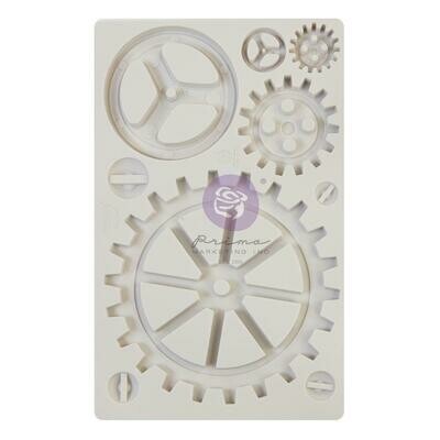Prima Marketing - Re-design Decor Mould - 5&quot;x8&quot; - Large Gears 