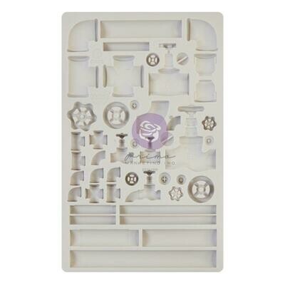 Prima Marketing - Re-design Decor Mould - 5&quot;x8&quot; - Rusty pipelines