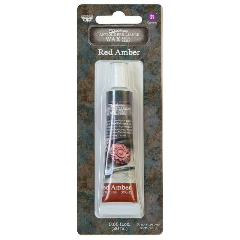 Prima Marketing - Art Alchemy - Red amber - Metallique Wax by Finnabair 