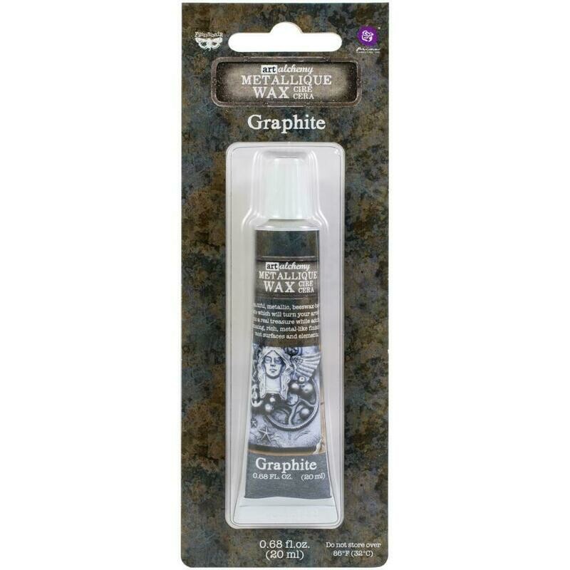 Prima Marketing - Art Alchemy - Graphite - Metallique Wax by Finnabair 