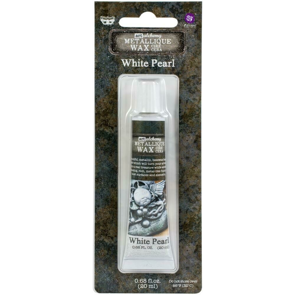 Art Alchemy - White Pearl - Metallique Wax by Finnabair 