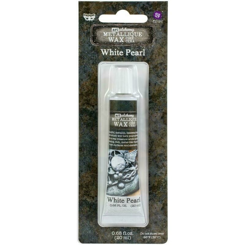 Prima Marketing - Art Alchemy - White Pearl - Metallique Wax by Finnabair 