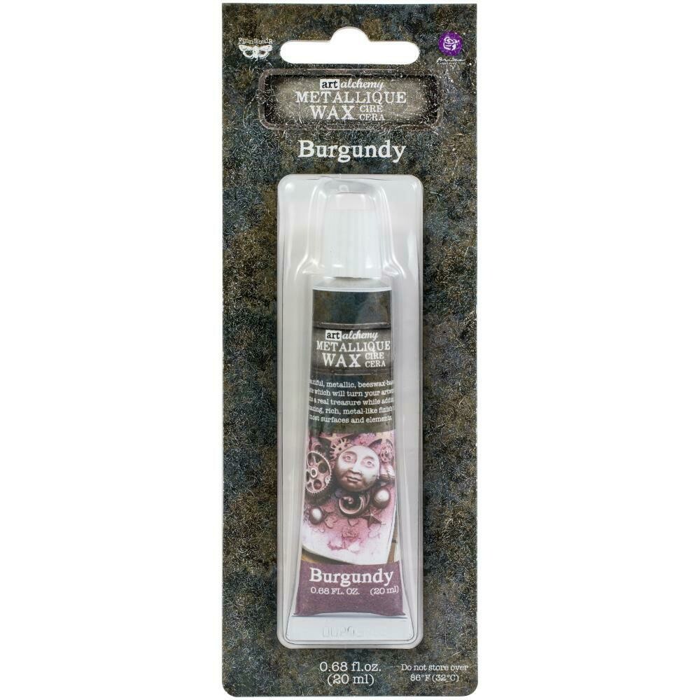 Prima Marketing - Art Alchemy - Burgundy - Metallique Wax by Finnabair 