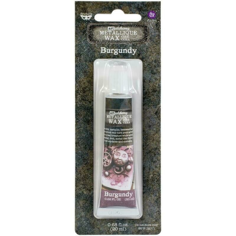 Prima Marketing - Art Alchemy - Burgundy - Metallique Wax by Finnabair 