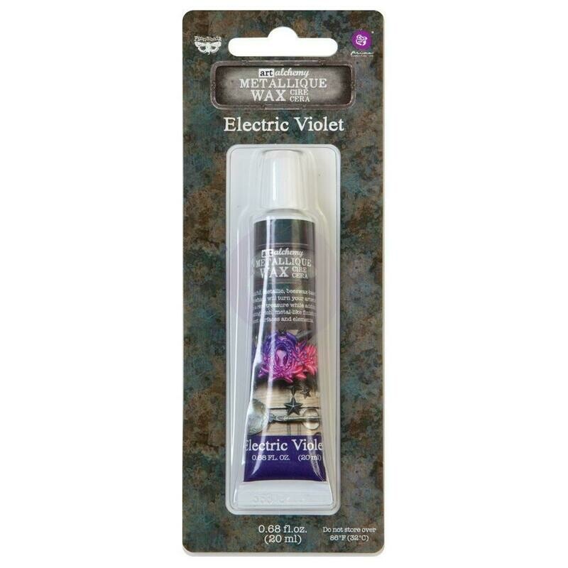 Prima Marketing - Art Alchemy - Electric violet - metallique Wax by Finnabair 