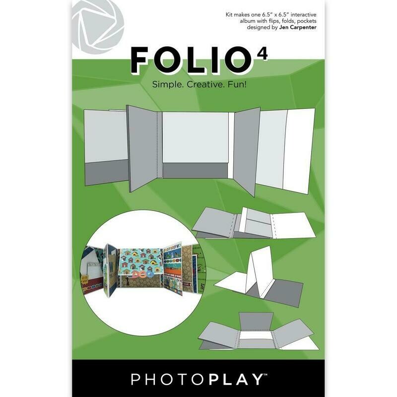 PhotoPlay - Folio 4 - 6.5&quot; x 6.5&quot; White