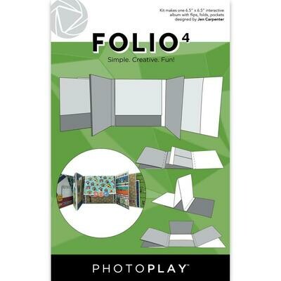 PhotoPlay - Folio 4 - 6.5&quot; x 6.5&quot; White