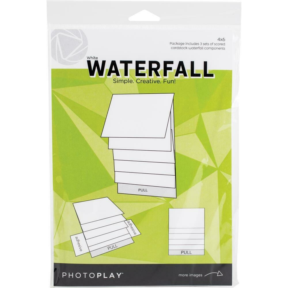 PhotoPlay - Waterfall card - 4&quot; x 6&quot; - White