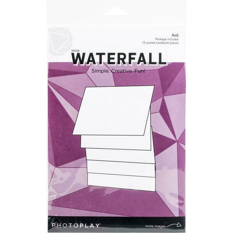 PhotoPlay - Waterfall card - 4&quot; x 6&quot; - Manual - White