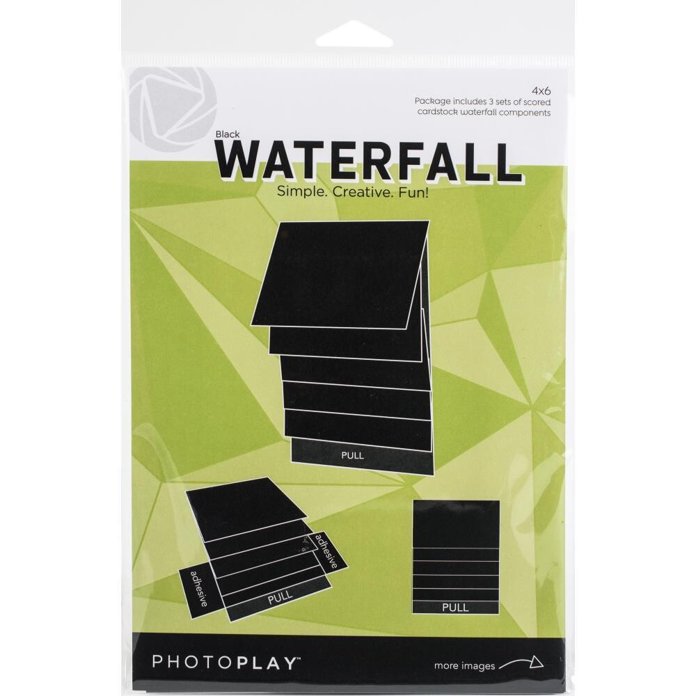 PhotoPlay - Waterfall card - 4&quot; x 6&quot; - Black