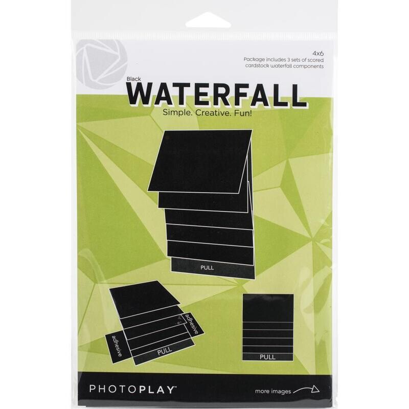PhotoPlay - Waterfall card - 4&quot; x 6&quot; - Black