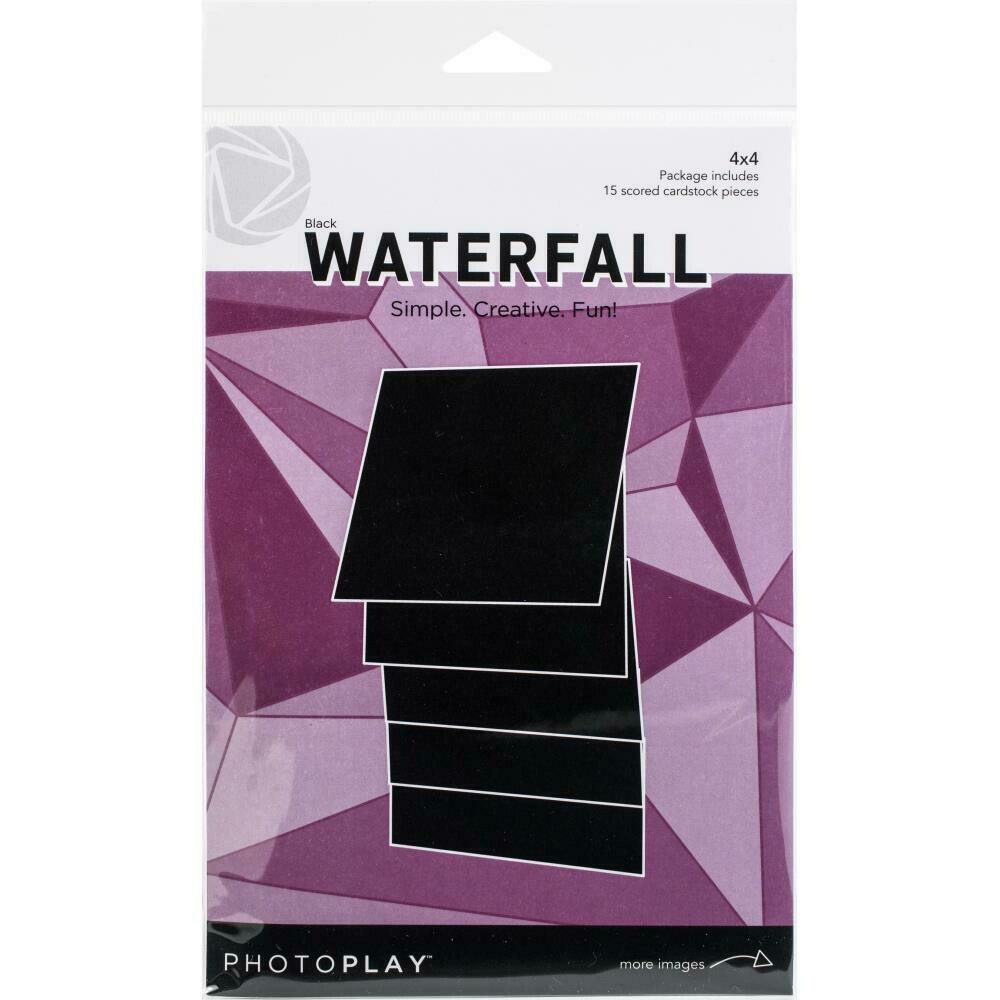 PhotoPlay - Waterfall card - 4" x 4" - Manual - Black