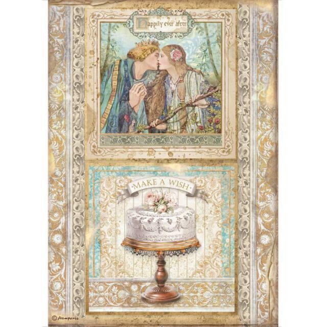 Stamperia - A4 Rice paper Sheet - Sleeping Beauty - Cake Frame