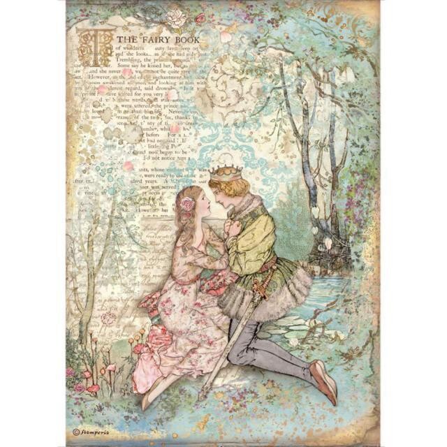 Stamperia - A4 Rice paper Sheet - Sleeping Beauty - Lovers