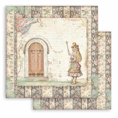 Stamperia - Double-sided Cardstock - 12&quot;x12&quot; - Alice - Door