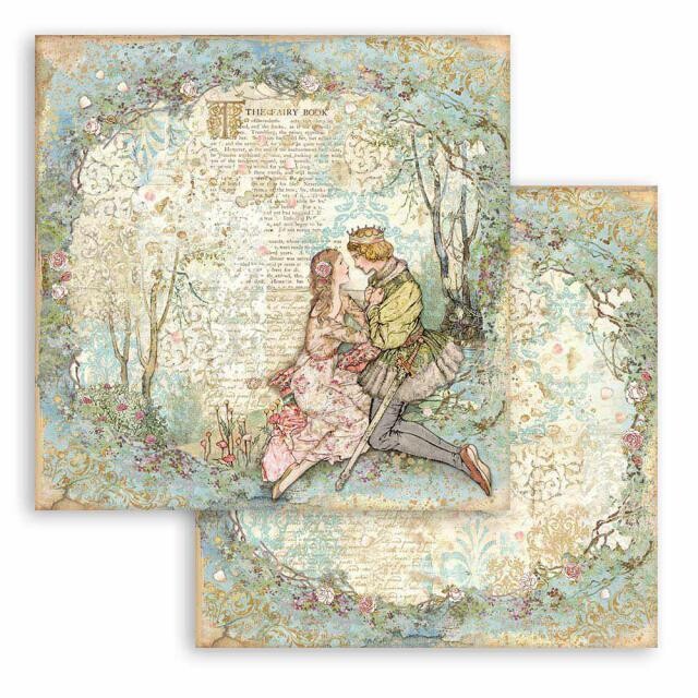 Stamperia - Double-sided Cardstock - 12&quot;x12&quot; - Sleeping Beauty - Lovers