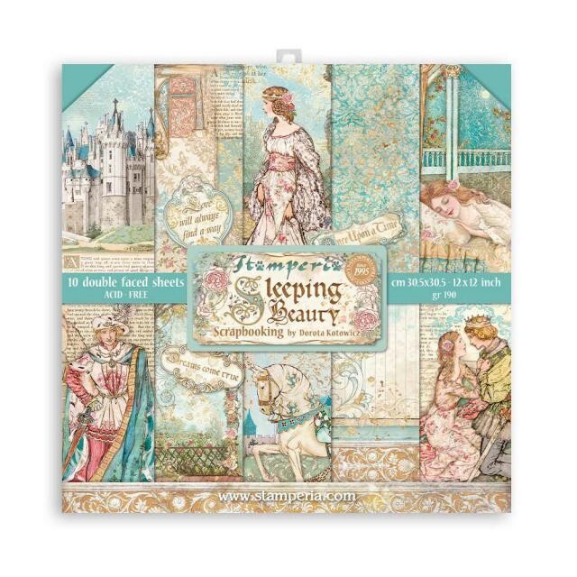 Sleeping Beauty - Stamperia - Double-sided Paper Pad - 12"x12"