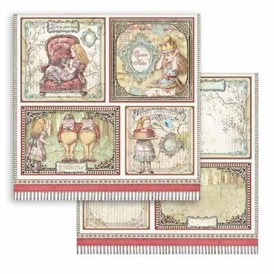 Stamperia - Double-sided Cardstock - 12&quot;x12&quot; - Alice - Cards