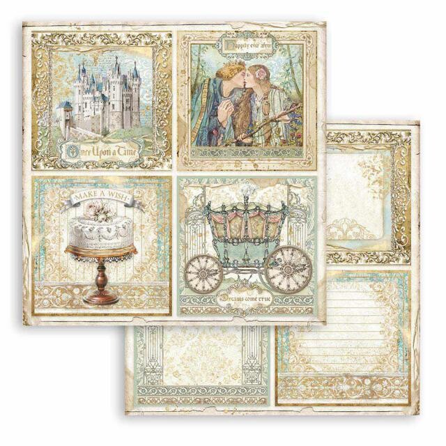 Stamperia - Double-sided Cardstock - 12&quot;x12&quot; - Sleeping Beauty - Cards