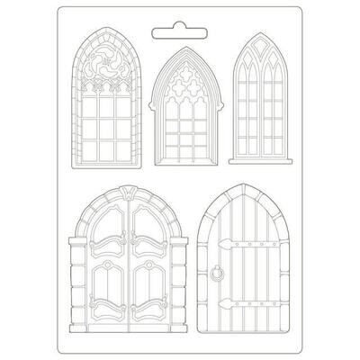 Stamperia - A4 Soft Mould - Sleeping Beauty - Door and Windows