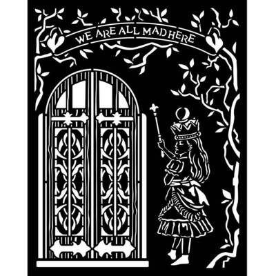 Stamperia - Thick Stencil - 20x25 cm - Alice - Door