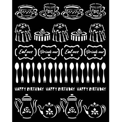 Stamperia - Thick Stencil - 20x25 cm - Alice - Sweety
