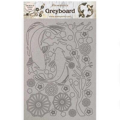 Stamperia - A4 greyboard cutouts - Sir Vagabond in Japan - Fish - by Antonis Tzanidakis 