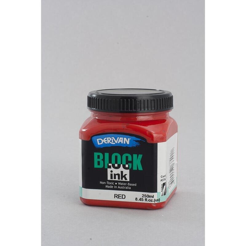 Derivan Block Ink - Red (warm)