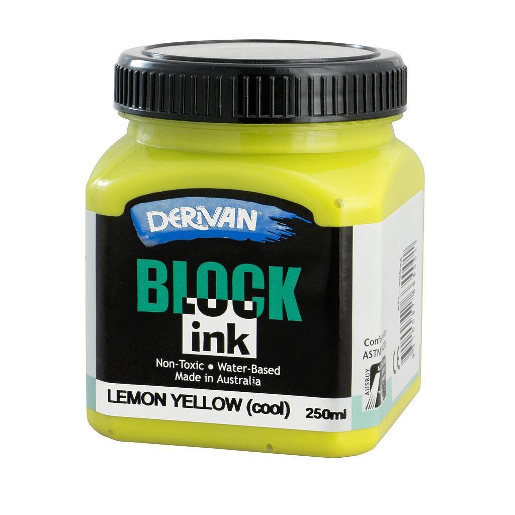 Derivan Block Ink - Lemon Yellow
