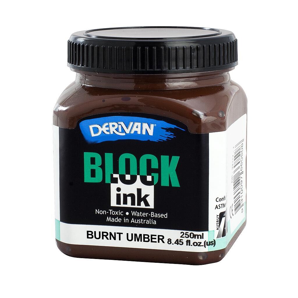 Derivan Block Ink - Burnt Umber