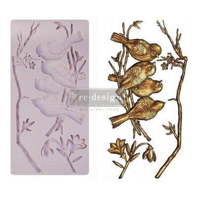 Prima Marketing - Re-Design Decor Mould - 5&quot;x10&quot; - Avian Love 