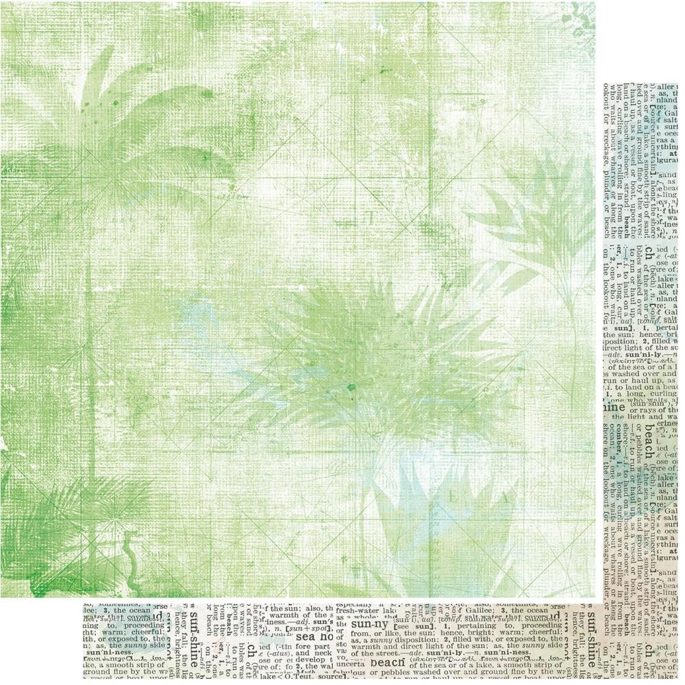 49 and Market - Beached - 12&quot;x12&quot; Double-Sided Single Paper sheet - Balm