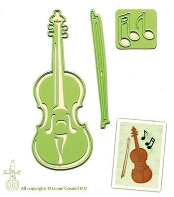 Violin and music notes die by Leane Creatif