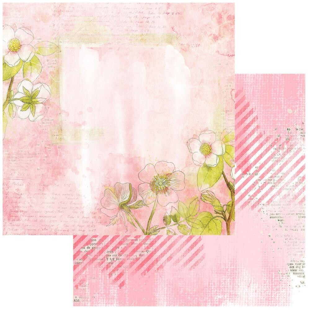 49 and Market - Blush - Serene - Double sided Paper sheet - 12&quot;x12&quot;