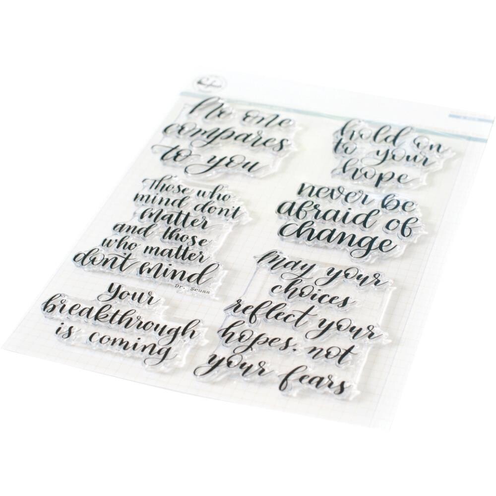 Pinkfresh Studio Clear Stamp Set 6&quot;x8&quot; - No One Compares To You