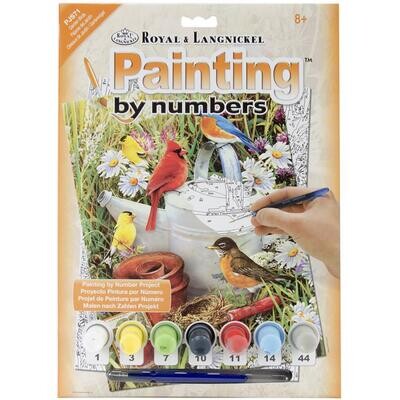 Royal &amp; Langnickel - Paint By Number Kit - 8.75"x11.75" - Garden Birds