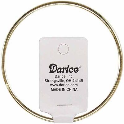 Darice - Gold Metal Macrame Ring 4&quot; 