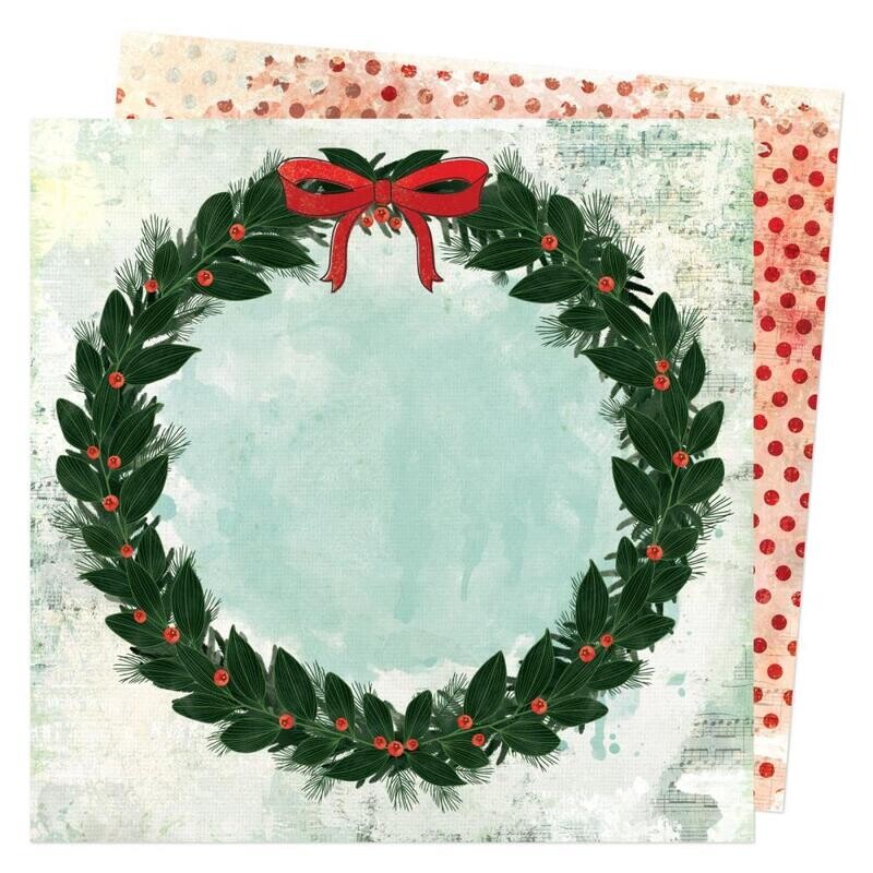 Vicki Boutin - Warm Wishes - Holiday Wishes - Double-sided Paper Sheet - 12&quot;x12&quot;